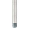 36 Inch Down Rod Length - Brushed Aluminum Finish